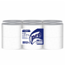 Туалетная бумага PRO Tissue (С-231) LITE 1-сл, 200м/рул