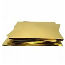 220х220мм Подложка картонная с ламинацией Золото (0,8-1 мм) Россия
