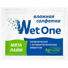 Салфетка влажная гигиеническая Wet One Мята-Лайм в инд. упак. 1/1000, шт