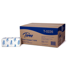 Полотенца бумажные листовые TEPEC Стандарт 1-сл белые V-сл 200 листов