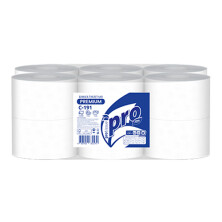 Туалетная бумага 2-слойная белая с тиснением 170 м