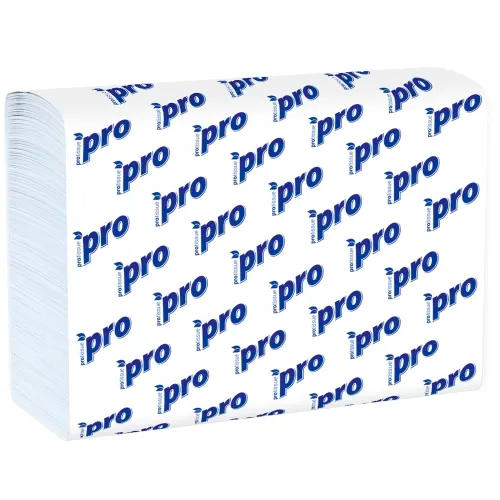 21х23см (Н2) Полотенца бумажные PRO Tissue (C-196) Z-сл 2-сл (190л) 1/15_НЕ ИСПОЛЬЗОВАТЬ